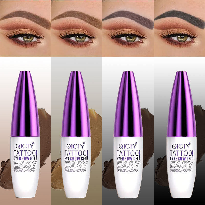 Tear off eyebrow cream is waterproof, sweat resistant, easy to apply, anti smudging, tear off eyebrow adhesive