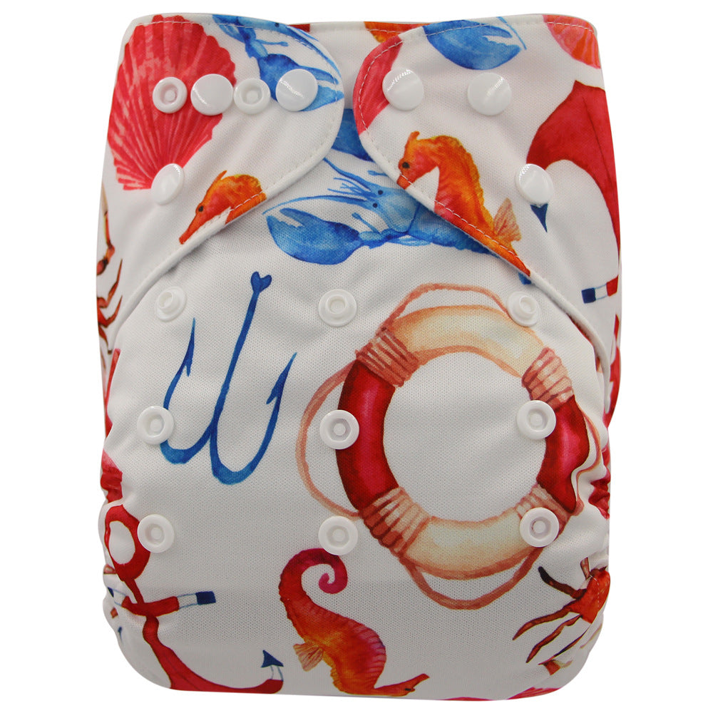Washable Baby Cloth Diaper Breathable Diaper Pants 0-3 Years Old Baby Adjustable Diaper Leak-proof Diaper