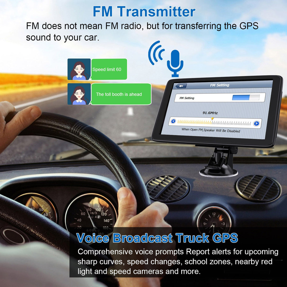 Portable 7 Inch Car GPS Navigator HD