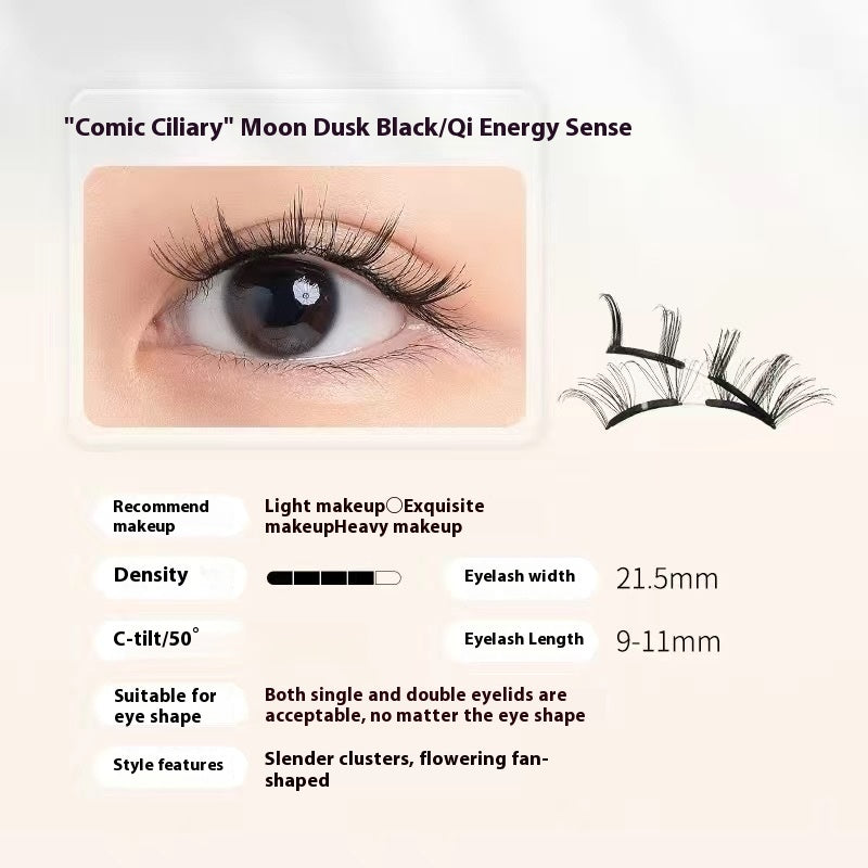 Magnetic Eyelashes Thick Zero Glue Long C Curved Eyelashes