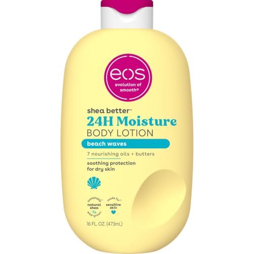 eos Shea Better Body Lotion- Vanilla Cashmere, 24-Hour Moisture, 16 fl oz