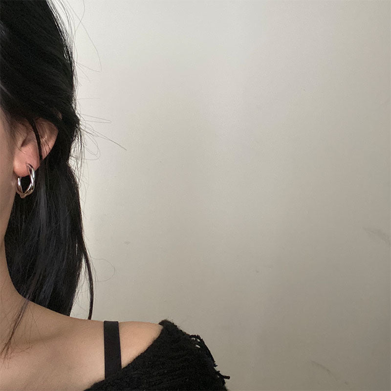 Silver Needle Earrings New-style Drop Earrings With A High-end Feel