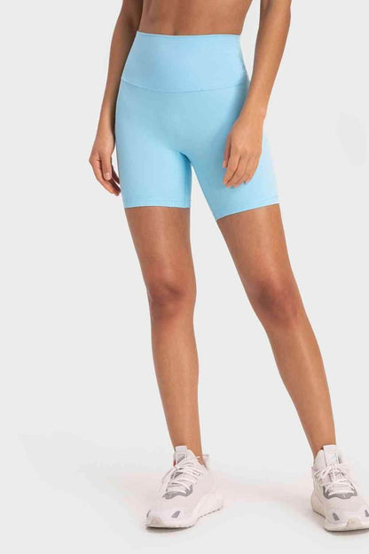 Millennia Staying Cozy Wide Waistband Biker Shorts For Comfort