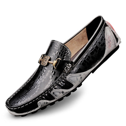 First Layer Cowhide Casual Shoes For Men