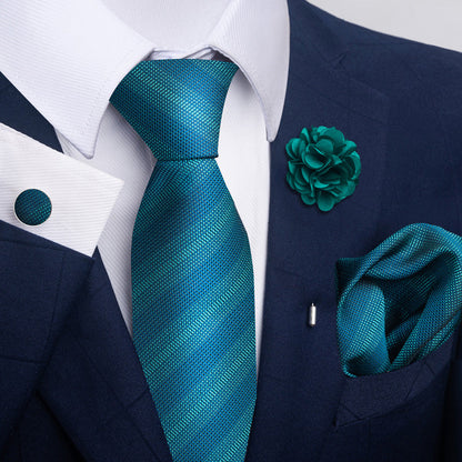 Men's Tie Suit Pocket Square Combo 8