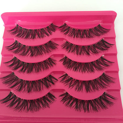 Man-made Fiber False Eyelashes Natural False Eyelashes Set