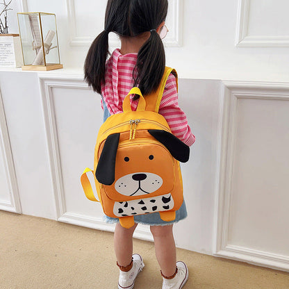Kindergarten Fashion Burden Alleviation Backpack Cute Animal Image Macaron Color