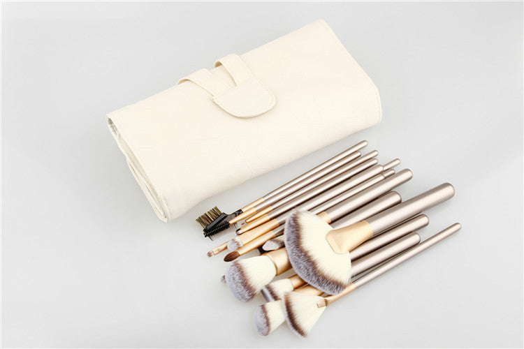 24-Piece Spot Detonating White Makeup Brush Set