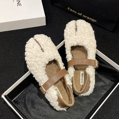 Round Head Low-cut Gommino Pumps Women