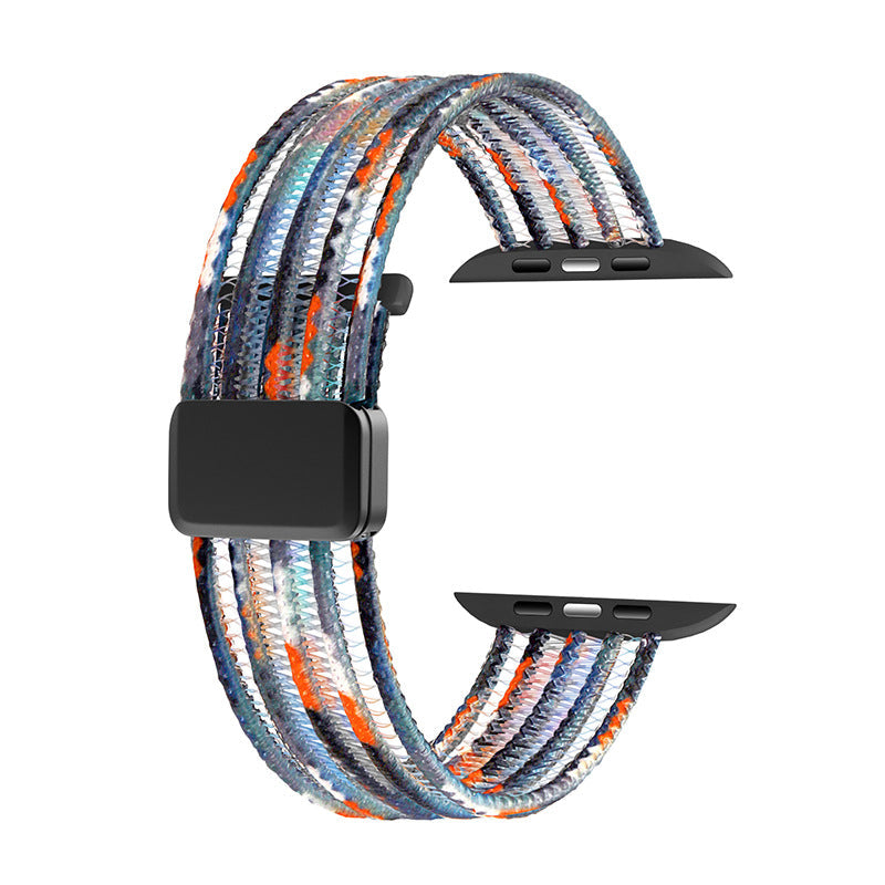 Nylon Magnetic Watch Strap Compatible With Select Smartwatches