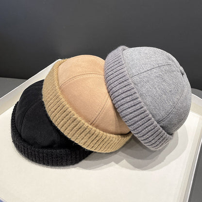 Autumn Winter Deerskin Velvet Beret Hat