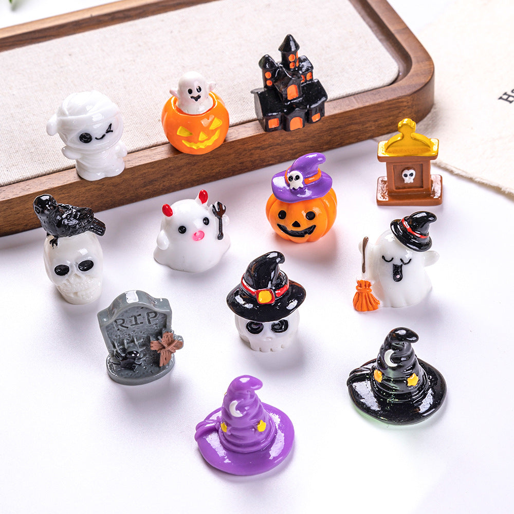 3D Halloween Decorations Ghost Skull And Pumpkin