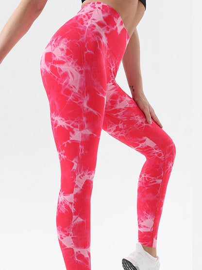 Tie-Dye High Waist Active Leggings for Comfort and Style