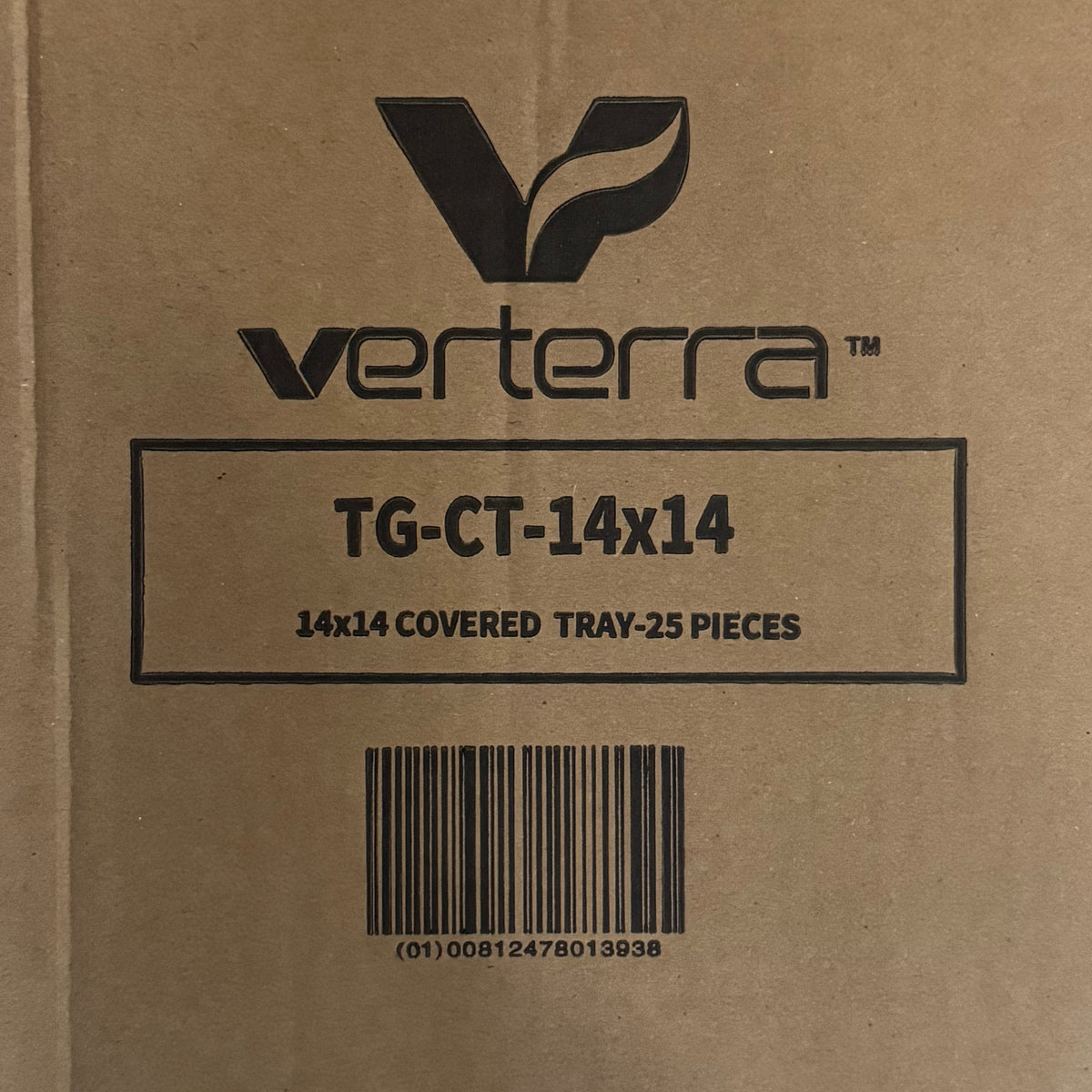 VERTERRA (25 Pcs) 14" x 14" Covered Tray TG-CT-14X14