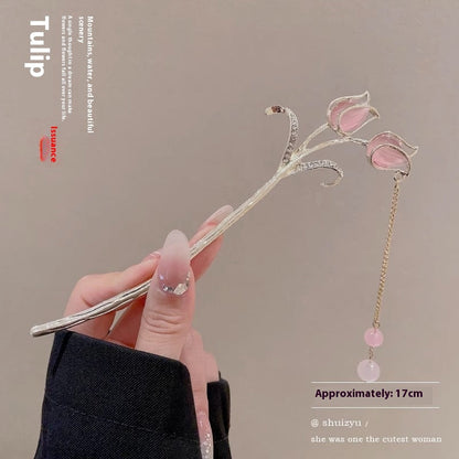 Dress Accessories Hairpin Headwear Antique Style Plate Hairpin