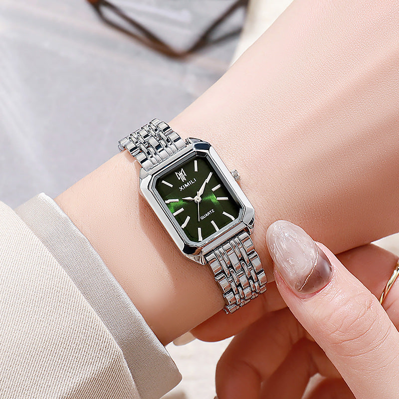 Square Ladies' Steel-band Watch