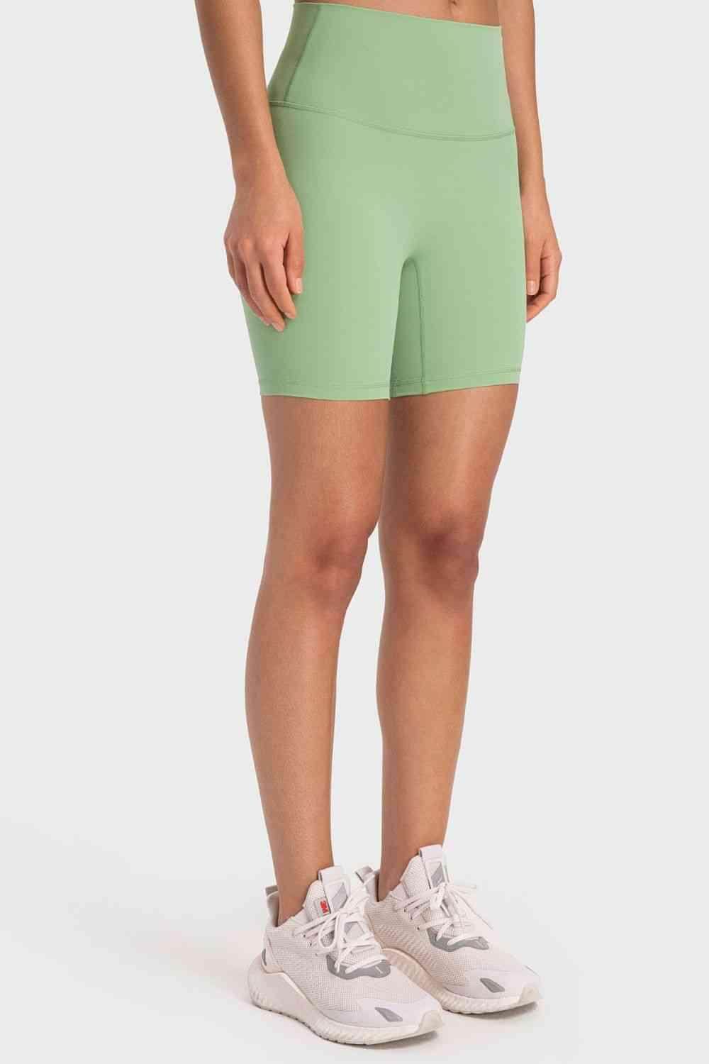 Millennia Staying Cozy Wide Waistband Biker Shorts For Comfort