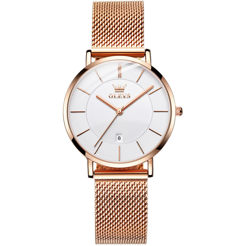 Valentine's Day Thin Men And Women Couple Electronic Quartz Watch