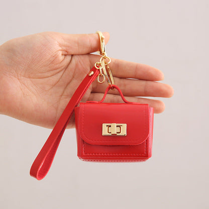 All-match Accessory Small Wallet PU Keychain