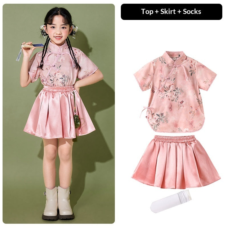Chinese Style Design Childrens Outfit Set