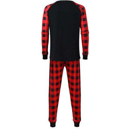 Santa Claus Print Parent-child Leisure Wear Set