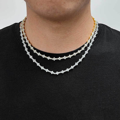 Zircon Tennis Fashion Brand Ornament Full Diamond Necklace
