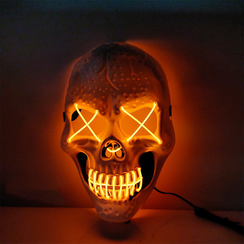 Halloween Skull Glowing Mask Bar Night Horror