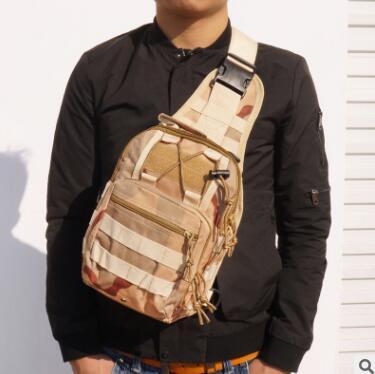 Tactical Canvas Camo Chest Bag – Outdoor Sports & Riding Pack