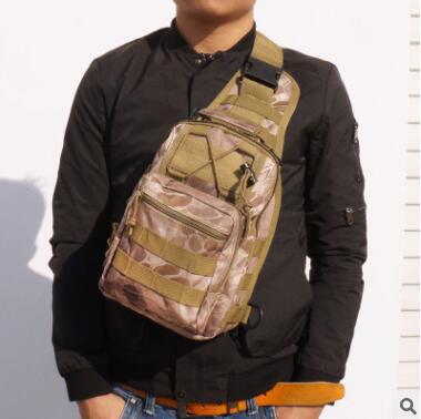 Tactical Canvas Camo Chest Bag – Outdoor Sports & Riding Pack