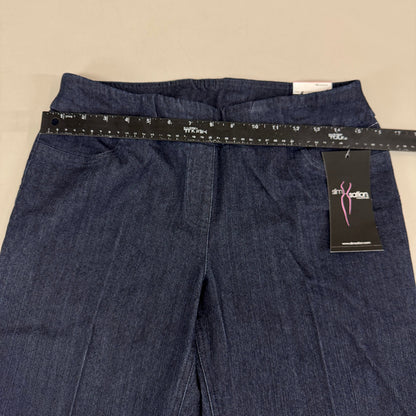 MULTIPLES Ankle Pant Petite Women's Sz 10 Denim M2604P