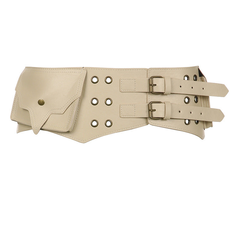 Heavy Industry Adjustable Belt Waist Bag Waste Soil Style Clothing Matching Belt