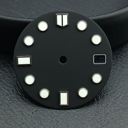 28.5mm Fish-scale Pattern Luminous Dial Suitable For NH35NH36 Mechanical Movement Watch Dial Accessories