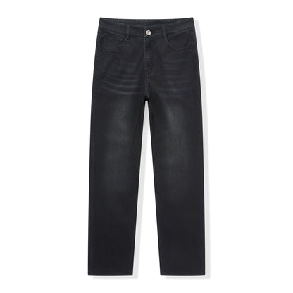 Mens Straight-Leg Loose-Fit Stretch Wrinkle-Resistant Trousers