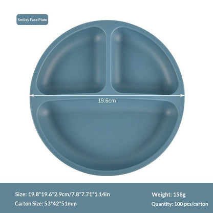 Baby Silicone Feeding Tray With Compartments