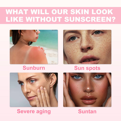 Sunscreen Stick, Uv Protection Skin Refreshing Non-Greasy Moisturizing Cream