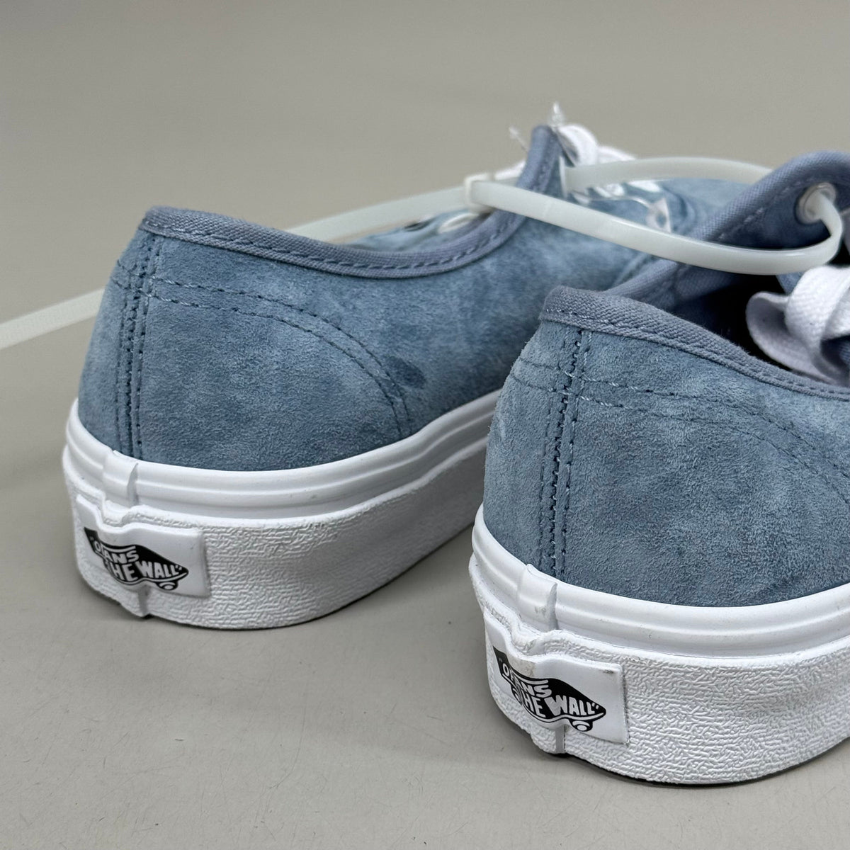 VANS Authentic Suede Casual Shoes Heiq Eco Dry Women's 5.5 Men's 4.0 Ashley Blue