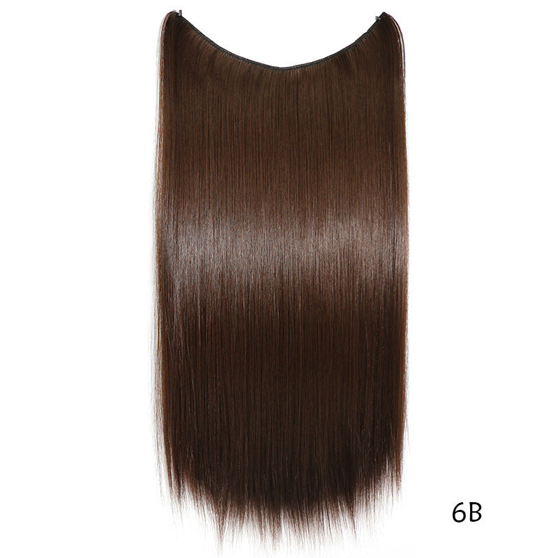 22 Inch Invisible Wire Hair Extensions Synthetic
