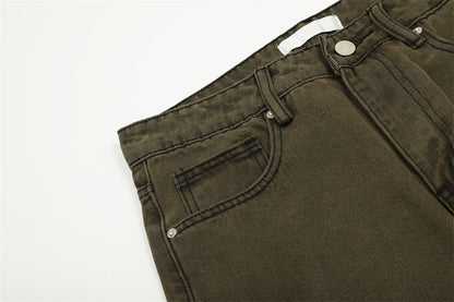 Casual Straight-leg Jeans For Men