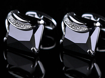 Angel Zircon Glass Crystal Cufflinks Cufflink