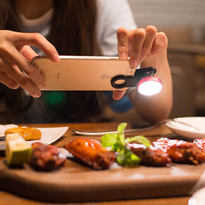 The new external generic mobile phone camera lens wide-angle colorful lights on the beauty of self artifact