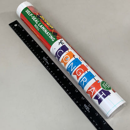 SCOTCH (2 PACK) Self-Seal Single Side Laminate Sheet Roll 16"x10' Clear LS854SSS