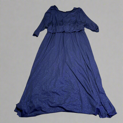 KIYONNA Romanced By Moonlight Gown Women's Sz 4X 26-28 Sparkle Blue (Pre-Owned)