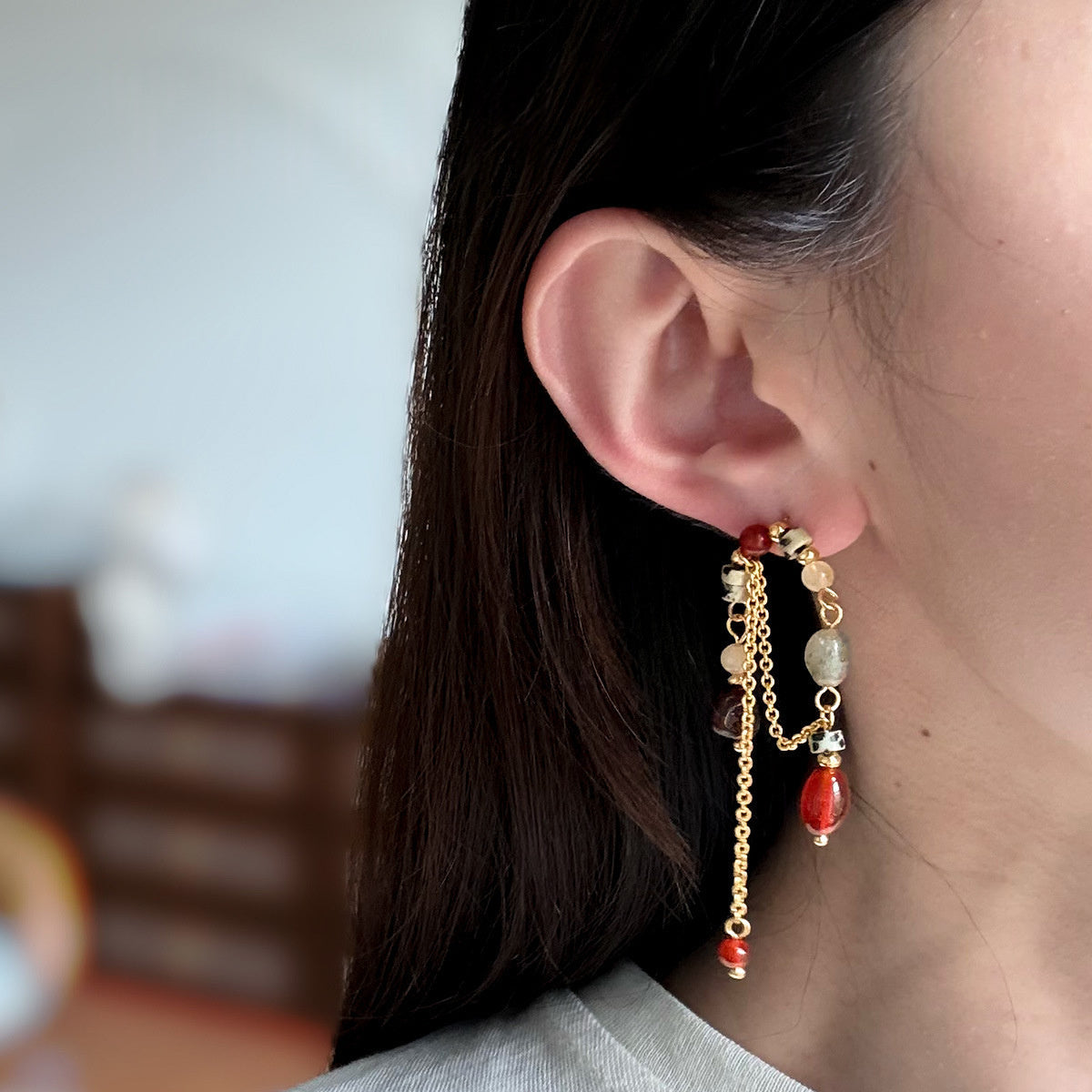 New Vintage Ethnic-style Long Tassel Earrings For Women