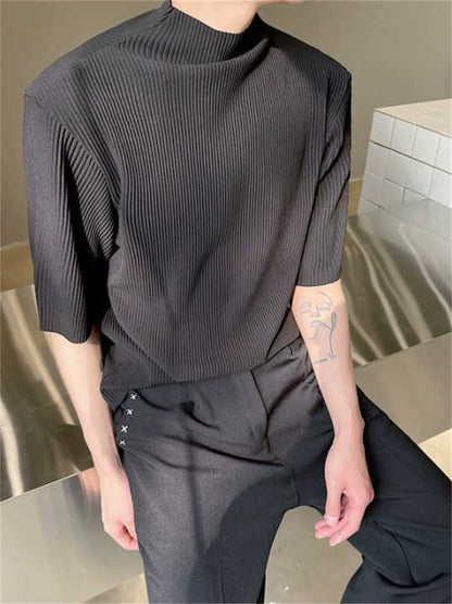 Abstinence Is A Semi-high Collar T-shirt Man