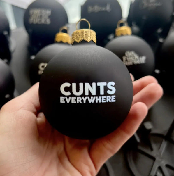 Funny Christmas Ornament Black Decorations