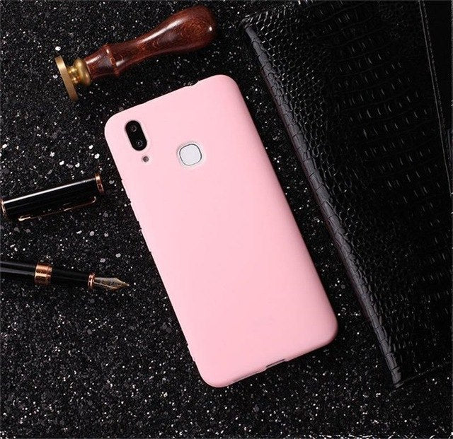 Solid Color Soft Case For Vivo X21Case Vivo Case Silicone Back Cover For Vivo X20 Coques Capa Funda