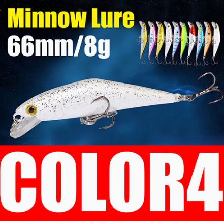 AFISHLURE Bass Wobblers Trout Fishing Lure  66mm/8g Minnow  Hard Baits Iscas Artificial Pesca Leurre