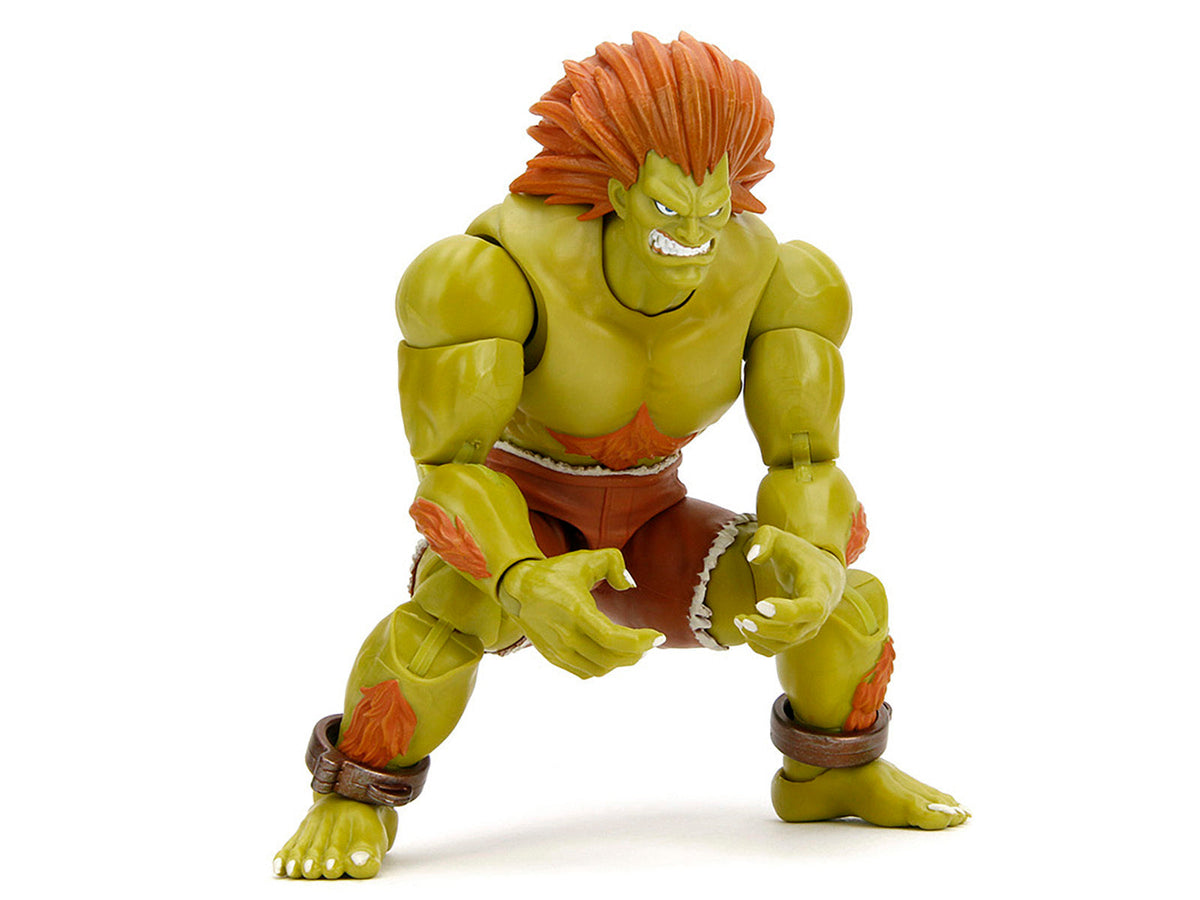Blanka 7.5" Moveable Figure with Accessories and Alternate Head and Hands "Ultra Street Fighter II: The Final Challengers" (2017) Video Game Model by Jada