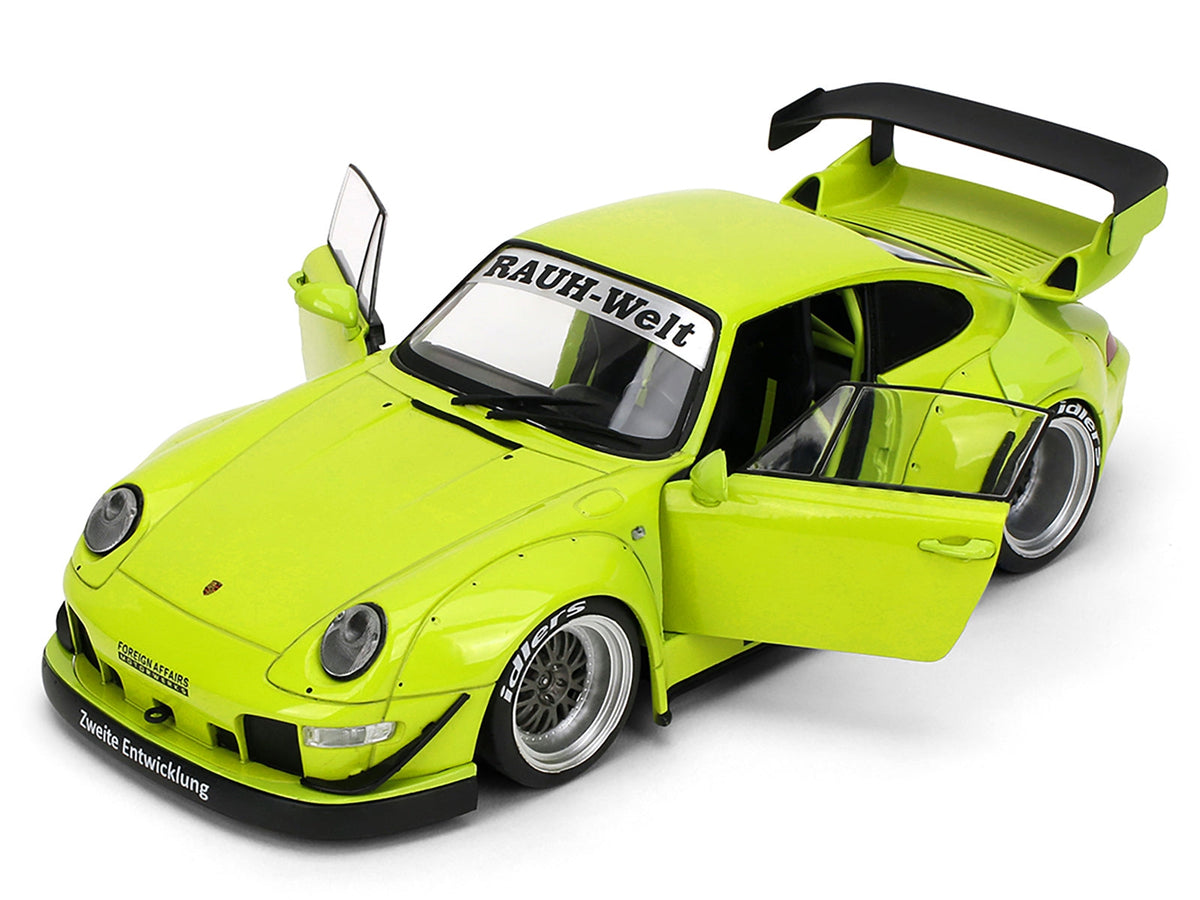 RWB Body Kit "Genki" Lime Green "Pink Slips" Series 1/18 Diecast Model Car by Jada