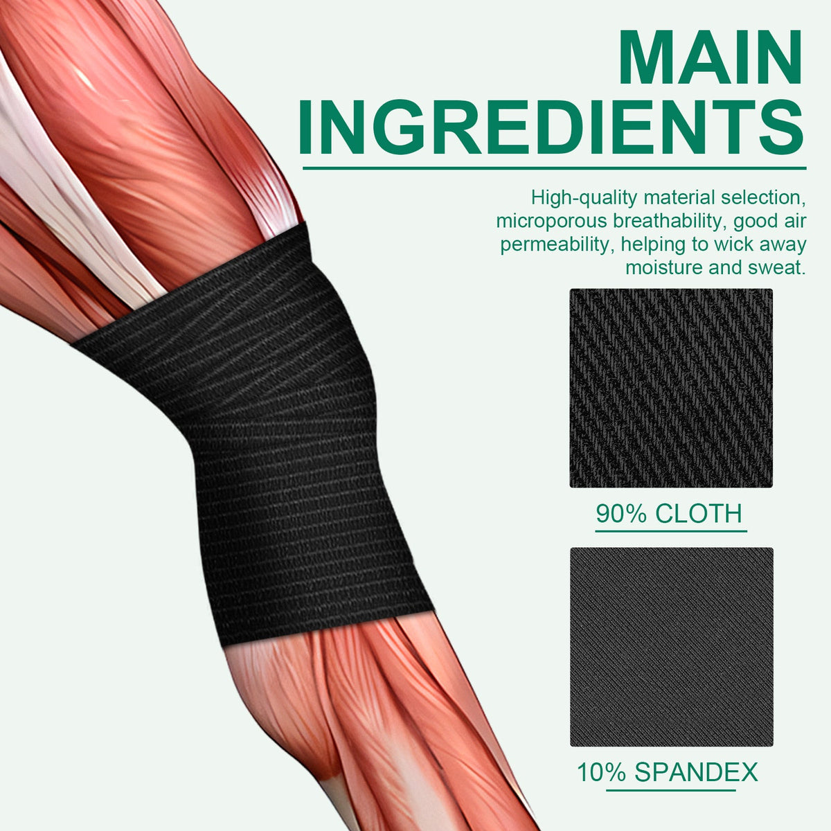 Elastic Self-Adhesive Sports Bandage, Waterproof Elastic Protective Bandage For Wrist, Elbow And Knee Soreness